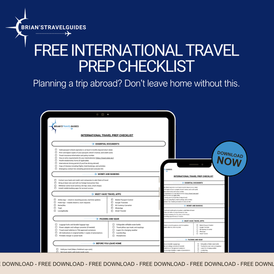 International Travel Prep Checklist